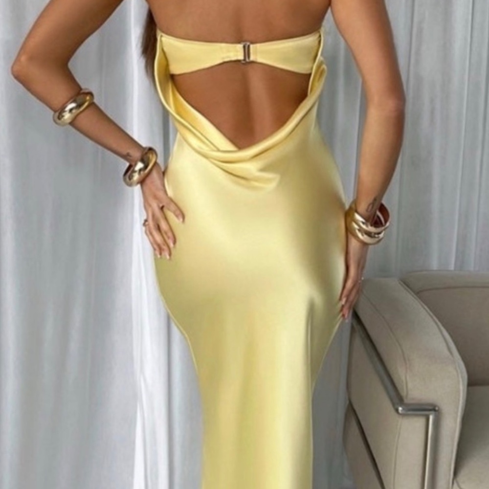 Babyboo Rheanna Maxi Dress - Lemon - Picture 2 of 3